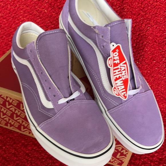 Vans Old Skool Chalk Violet/True White MENS - Picture 7 of 16